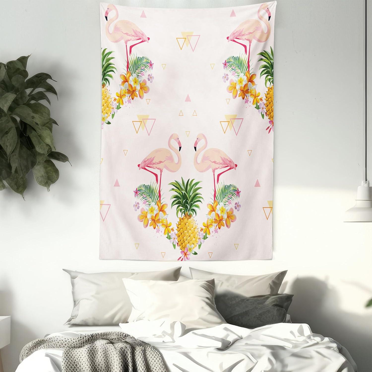 imageAmbesonne NYC Tapestry Pinkish Blossoms in the Central Park Landscape with Cherry Trees Forest in Spring Season Picture Print Wall Hanging for Bedroom Living Room Dorm Decor 40 X 60 Magenta GreyPink Orange