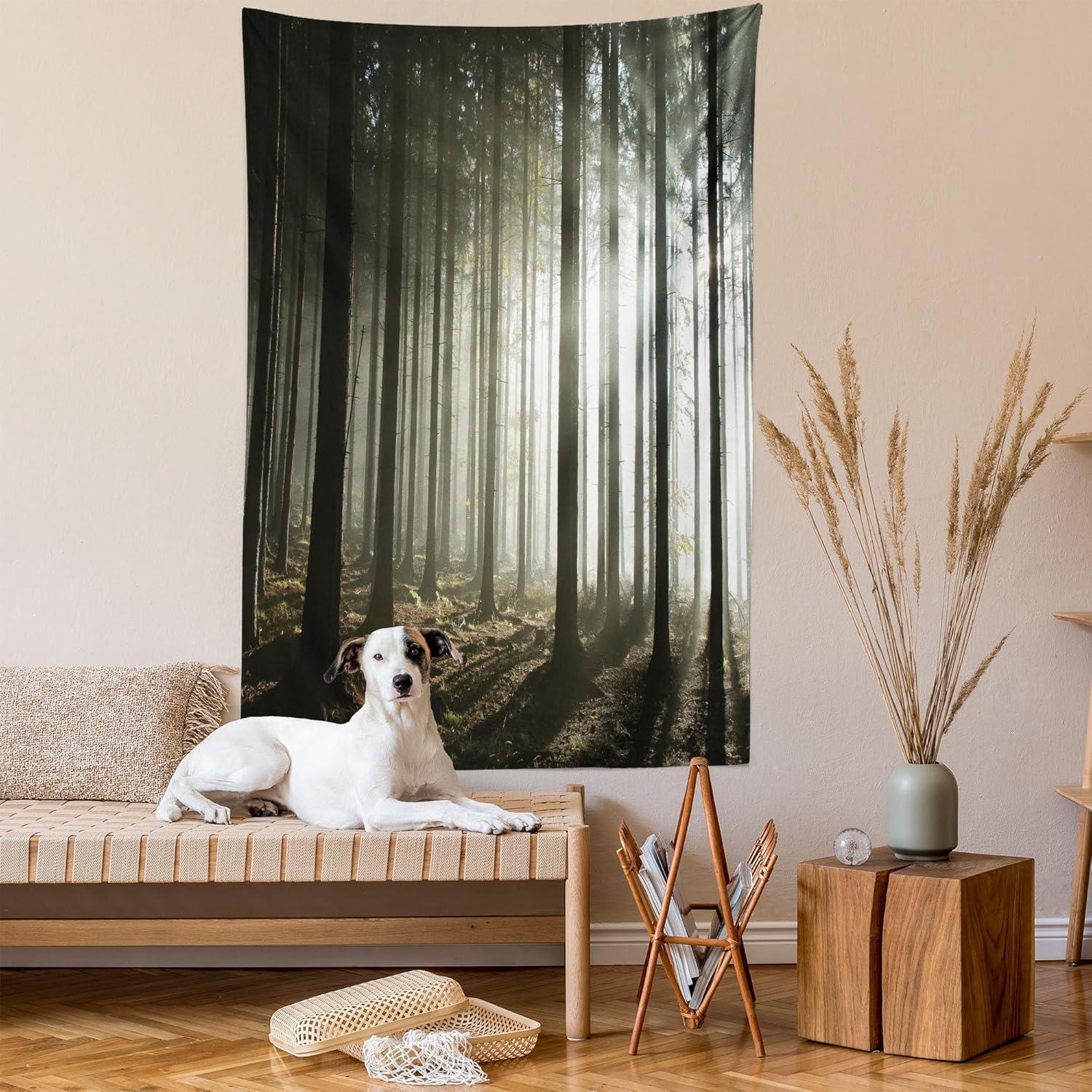 imageAmbesonne NYC Tapestry Pinkish Blossoms in the Central Park Landscape with Cherry Trees Forest in Spring Season Picture Print Wall Hanging for Bedroom Living Room Dorm Decor 40 X 60 Magenta GreySepia