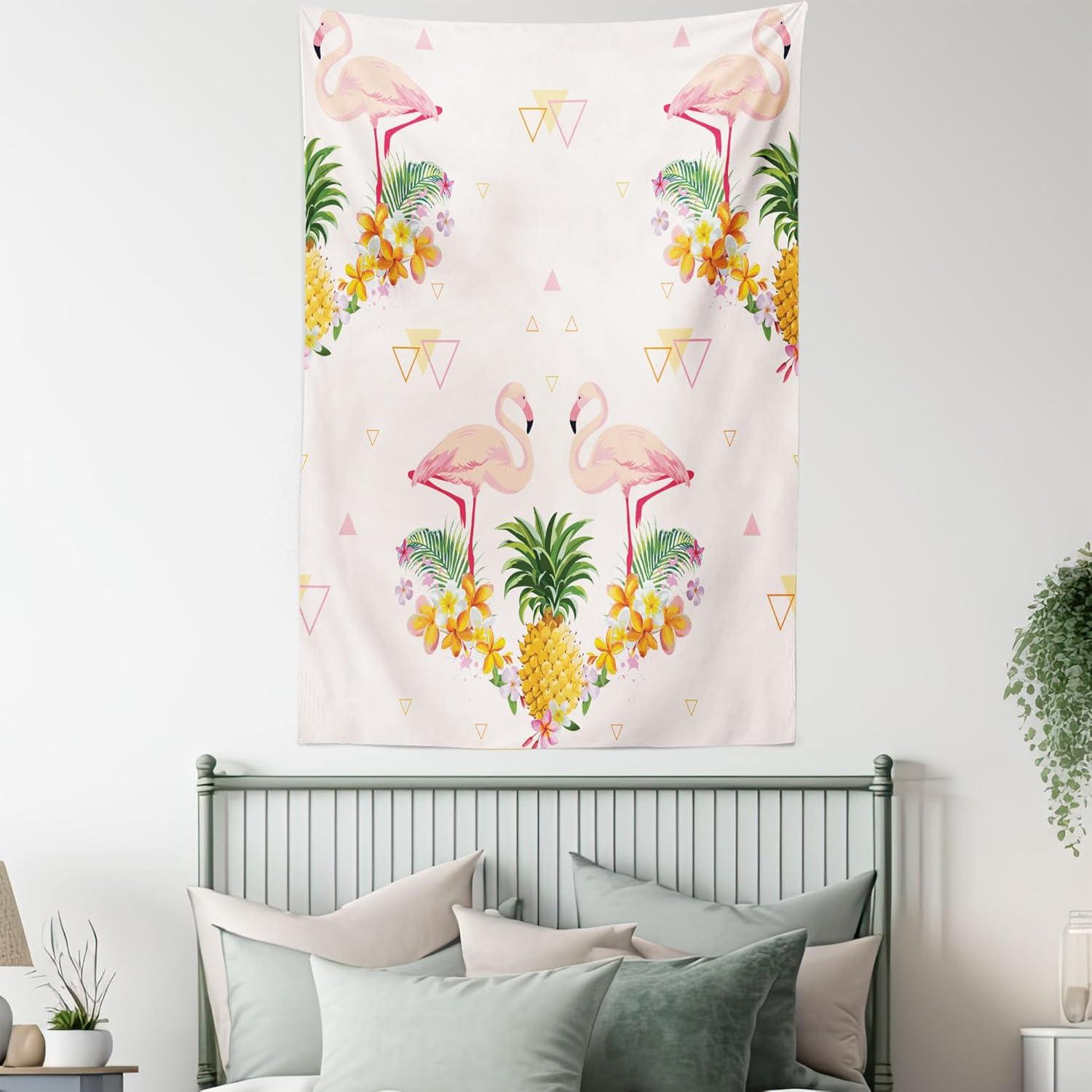 imageAmbesonne NYC Tapestry Pinkish Blossoms in the Central Park Landscape with Cherry Trees Forest in Spring Season Picture Print Wall Hanging for Bedroom Living Room Dorm Decor 40 X 60 Magenta GreyPink Orange