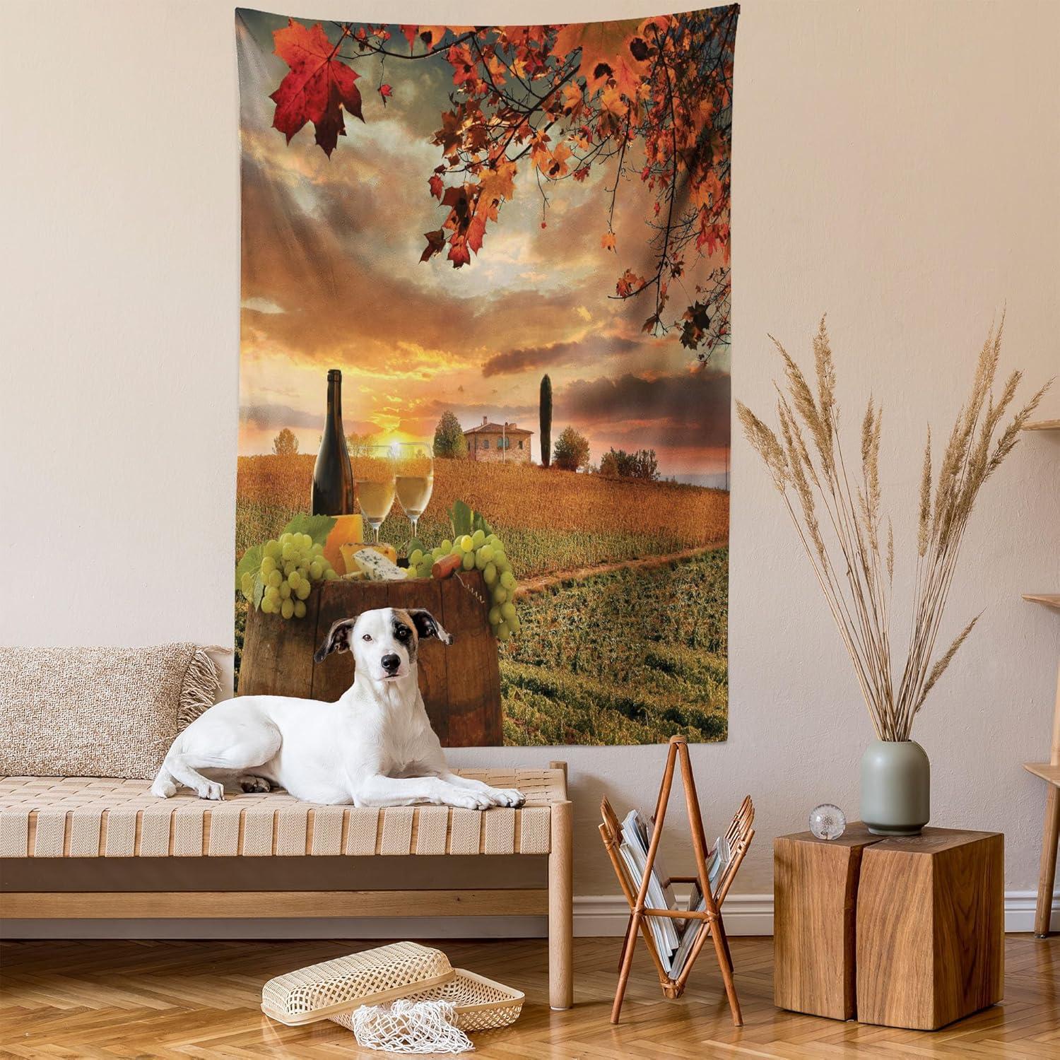 imageAmbesonne NYC Tapestry Pinkish Blossoms in the Central Park Landscape with Cherry Trees Forest in Spring Season Picture Print Wall Hanging for Bedroom Living Room Dorm Decor 40 X 60 Magenta GreyApple Green
