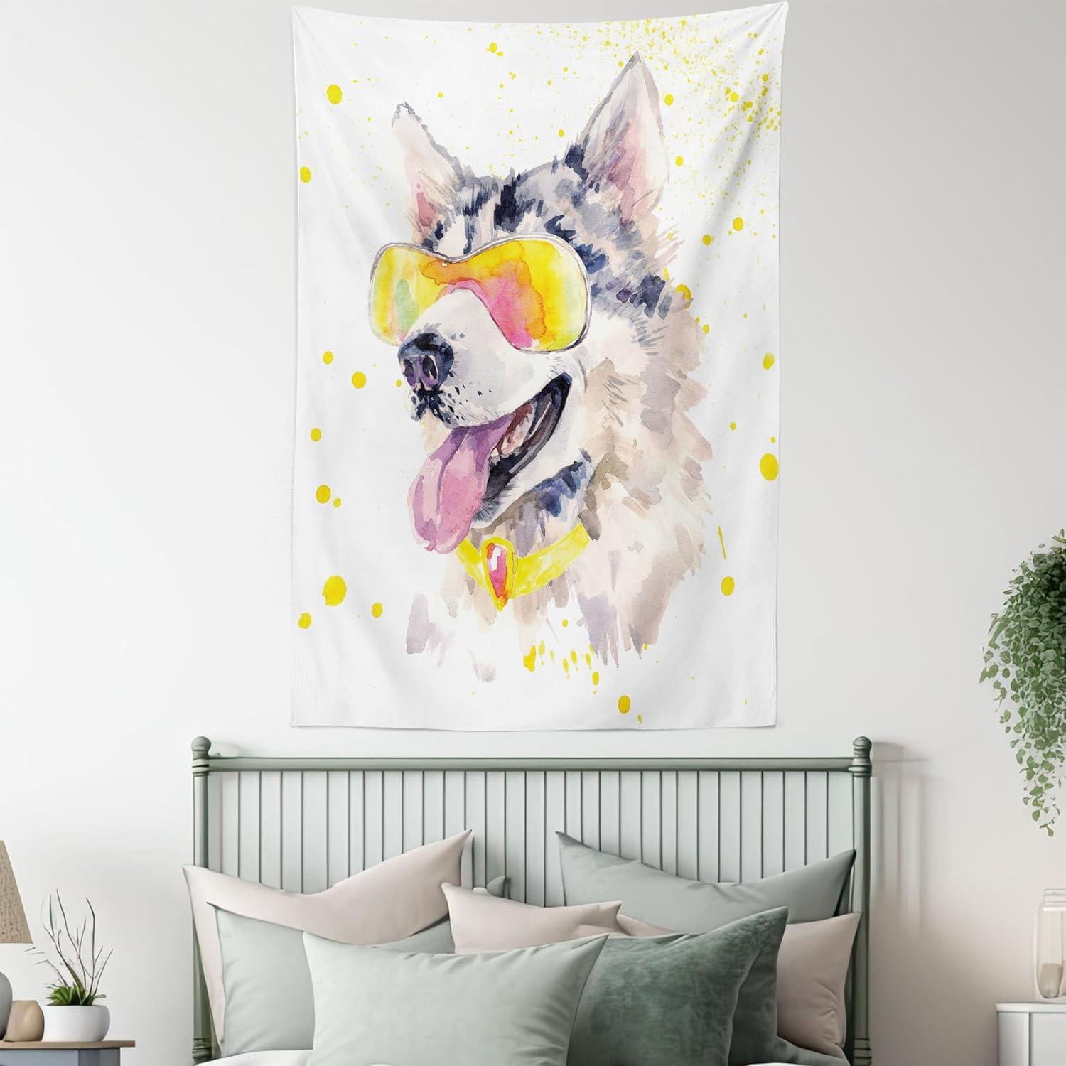 imageAmbesonne NYC Tapestry Pinkish Blossoms in the Central Park Landscape with Cherry Trees Forest in Spring Season Picture Print Wall Hanging for Bedroom Living Room Dorm Decor 40 X 60 Magenta GreyYellow Beige
