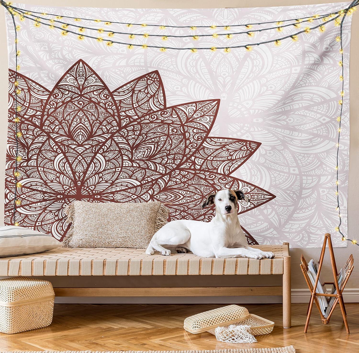 imageAmbesonne NYC Tapestry Pinkish Blossoms in the Central Park Landscape with Cherry Trees Forest in Spring Season Picture Print Wall Hanging for Bedroom Living Room Dorm Decor 40 X 60 Magenta GreyBurgundy and Pearl