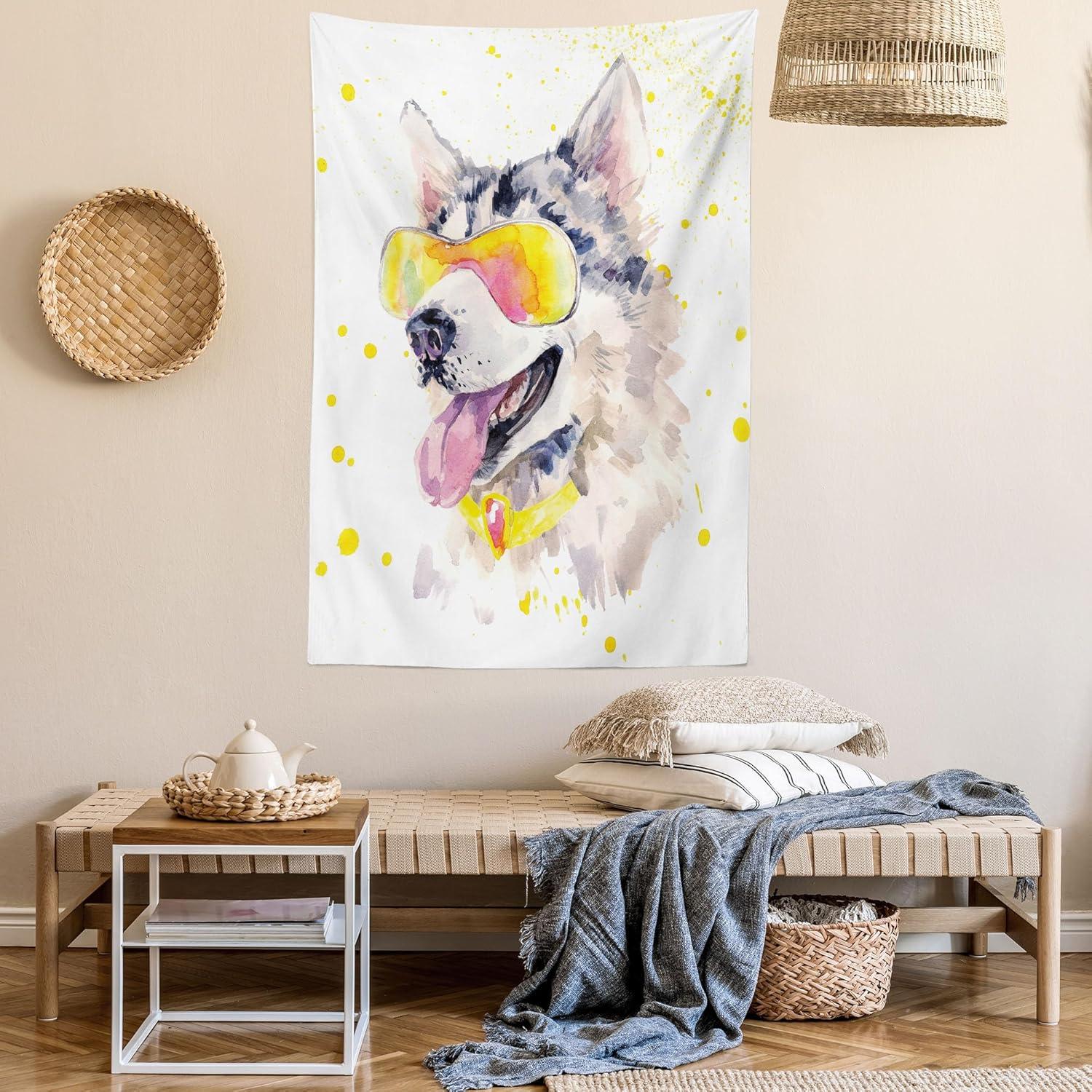 imageAmbesonne NYC Tapestry Pinkish Blossoms in the Central Park Landscape with Cherry Trees Forest in Spring Season Picture Print Wall Hanging for Bedroom Living Room Dorm Decor 40 X 60 Magenta GreyYellow Beige