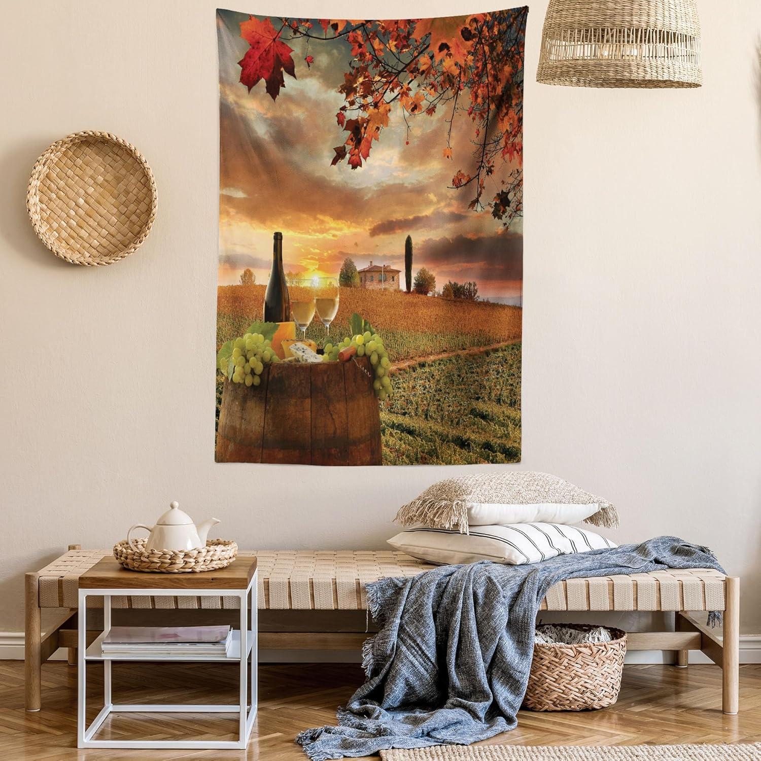 imageAmbesonne NYC Tapestry Pinkish Blossoms in the Central Park Landscape with Cherry Trees Forest in Spring Season Picture Print Wall Hanging for Bedroom Living Room Dorm Decor 40 X 60 Magenta GreyApple Green