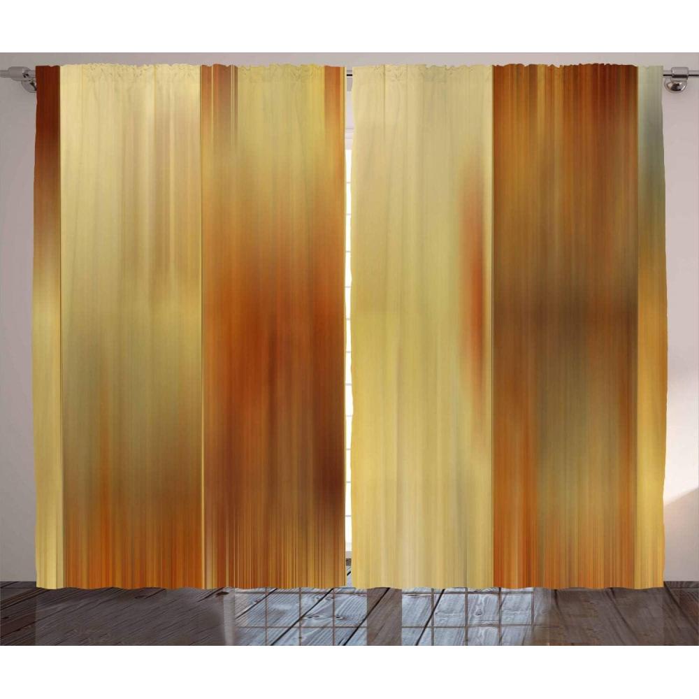 imageAmbesonne Earth Tones Curtains Abstract Modern Design Ombre Inspired Smooth Color Transitions Living Room Bedroom Window Drapes 2 Panel Set 108 X 96 Yellow Ginger