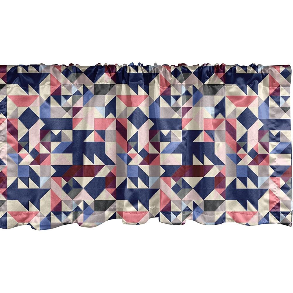imageAmbesonne Garden Scene Window Valance Neutral Traditional Roses and Floral Pattern Boho Romance Print Curtain Valance for Kitchen Bedroom Decor with Rod Pocket 54 X 18 Cream White Dark SepiaDark Sky Blue Coral