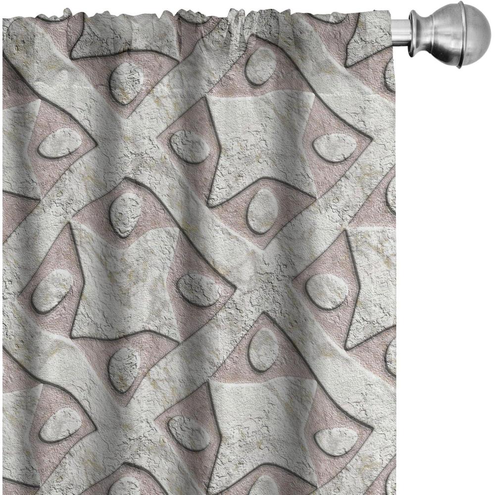 imageAmbesonne Gothic Curtains Vintage Baroque Floral Skulls with Garden Flowers Flourishing Leaves Window Treatments 2 Panel Set for Living Room Bedroom Pair of 28 x 95 Charcoal Grey and Dark TanPale Pink Eggshell