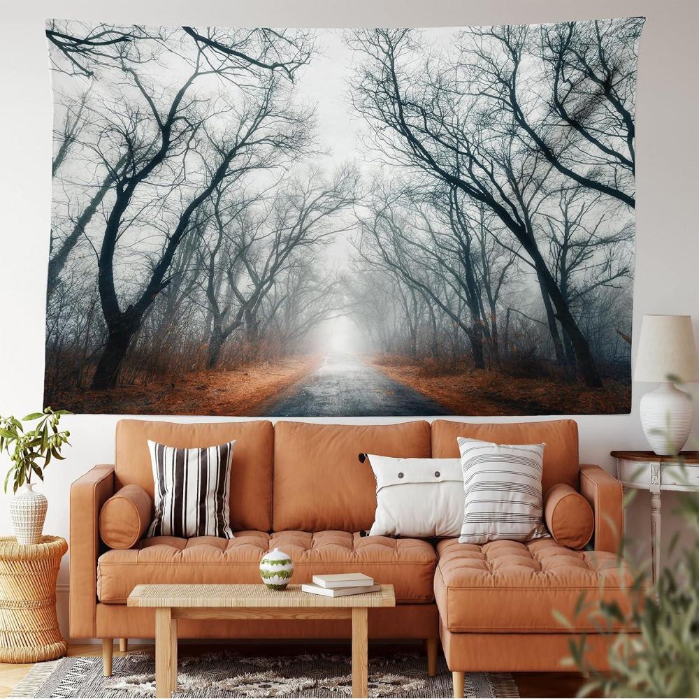 imageAmbesonne Hippie Tapestry Modern Goth Scene of Wingy Skeleton Moon and Roundy Flowers Boho Dreamy Fabric Wall Hanging Decor for Bedroom Living Room Dorm 28 X 23 Eggshell Shamrock GreenGrey Red