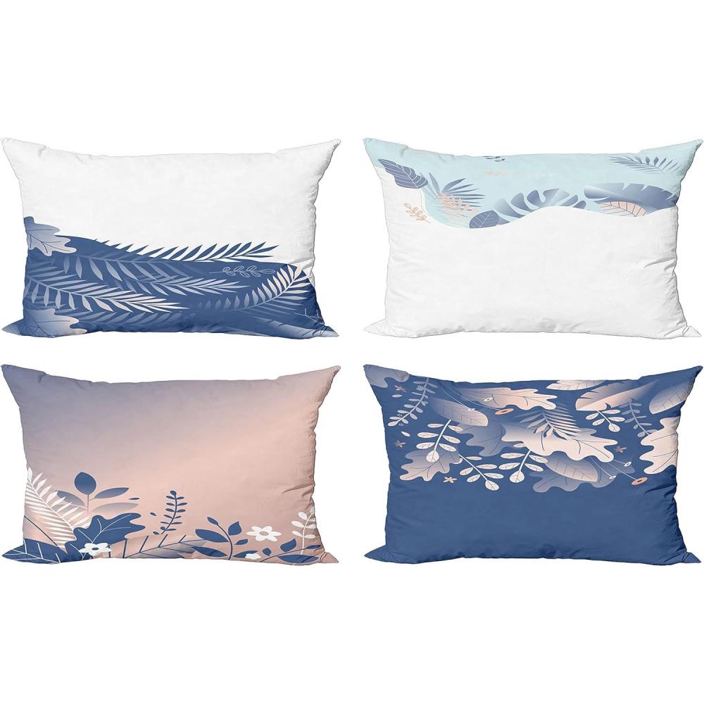 imageAmbesonne Teal Decorative Throw Pillow Case Pack of 4 Abstract Vortex Design with Fireworks Celebration Monochrome Artwork Cushion Cover for Couch Living Room Car 24 Turquoise TealSea Blue Peach and Mauve
