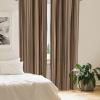 Ambesonne Abstract Curtains, Vertical Lines in Earthen Toned Color Stripes Various Shades Pattern, Window Treatments 2 Panel Set for Living Room Bedroom Decor, Pair of – 28″ x 63″, Caramel Chocolate