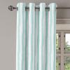Ambesonne Aqua Grommet Curtain, Vertical Striped Pattern with Sketchy Lines Hipster and Grunge Design Ikat Inspired, Decorative 2-Panel Window Drapes for Bedroom Living Room, 50″ x 96″, Seafoam White(Seafoam White)