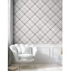Ambesonne Beige Tan Peel & Stick Wallpaper for Home, Plaid Retro Style Checkered Rustic Gingham Pattern Repeated Design, Self-Adhesive Living Room Kitchen Accent, 13″ x 72″, Pale Eggshell Taupe Grey