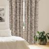 Ambesonne Exotic Branches Curtains, Simple Forest Leafy Silhouettes in Neutral Colors Boho Print, Window Treatments 2 Panel Set for Living Room Bedroom, Pair of – 28″ x 84″, Sea Green Dark Mustard(Cocoa Dark Taupe and White)