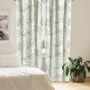 Ambesonne Exotic Branches Curtains, Simple Forest Leafy Silhouettes in Neutral Colors Boho Print, Window Treatments 2 Panel Set for Living Room Bedroom, Pair of – 28″ x 84″, Sea Green Dark Mustard(Dark Ceil Blue and Fern Green)