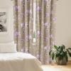 Ambesonne Exotic Branches Curtains, Simple Forest Leafy Silhouettes in Neutral Colors Boho Print, Window Treatments 2 Panel Set for Living Room Bedroom, Pair of – 28″ x 84″, Sea Green Dark Mustard(Lavender Warm Taupe)