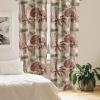 Ambesonne Exotic Branches Curtains, Simple Forest Leafy Silhouettes in Neutral Colors Boho Print, Window Treatments 2 Panel Set for Living Room Bedroom, Pair of – 28″ x 84″, Sea Green Dark Mustard(Cocoa Maroon Reseda Green)