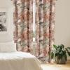 Ambesonne Exotic Branches Curtains, Simple Forest Leafy Silhouettes in Neutral Colors Boho Print, Window Treatments 2 Panel Set for Living Room Bedroom, Pair of – 28″ x 84″, Sea Green Dark Mustard(Rose Pale Green Pale Ruby)