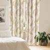 Ambesonne Exotic Branches Curtains, Simple Forest Leafy Silhouettes in Neutral Colors Boho Print, Window Treatments 2 Panel Set for Living Room Bedroom, Pair of – 28″ x 84″, Sea Green Dark Mustard(Pale Salmon Off White)