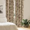 Ambesonne Exotic Branches Curtains, Simple Forest Leafy Silhouettes in Neutral Colors Boho Print, Window Treatments 2 Panel Set for Living Room Bedroom, Pair of – 28″ x 84″, Sea Green Dark Mustard(Slate Brown Dark Coral)