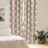 Ambesonne Exotic Branches Curtains, Simple Forest Leafy Silhouettes in Neutral Colors Boho Print, Window Treatments 2 Panel Set for Living Room Bedroom, Pair of – 28″ x 84″, Sea Green Dark Mustard(Warm Taupe Champagne)