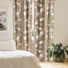 Ambesonne Exotic Branches Curtains, Simple Forest Leafy Silhouettes in Neutral Colors Boho Print, Window Treatments 2 Panel Set for Living Room Bedroom, Pair of – 28″ x 84″, Sea Green Dark Mustard(White Umber Pale Camel)