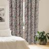 Ambesonne Exotic Branches Curtains, Simple Forest Leafy Silhouettes in Neutral Colors Boho Print, Window Treatments 2 Panel Set for Living Room Bedroom, Pair of – 28″ x 84″, Sea Green Dark Mustard(Pale Petrol Blue Burgundy)