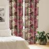 Ambesonne Exotic Branches Curtains, Simple Forest Leafy Silhouettes in Neutral Colors Boho Print, Window Treatments 2 Panel Set for Living Room Bedroom, Pair of – 28″ x 84″, Sea Green Dark Mustard(Hot Pink Champagne)