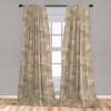 Ambesonne Exotic Branches Curtains, Simple Forest Leafy Silhouettes in Neutral Colors Boho Print, Window Treatments 2 Panel Set for Living Room Bedroom, Pair of – 28″ x 84″, Sea Green Dark Mustard(Sea Green Dark Mustard)
