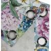 Ambesonne Floral Boho Grommet Curtain, Simple Design Delicate Flower Silhouettes Neutral Colors Exotics Art, Decorative 2-Panel Window Drapes for Bedroom Living Room, 50″ x 108″, Dark Indigo Pale Blue(Cadet Blue Multicolor)