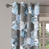 Ambesonne Floral Boho Grommet Curtain, Simple Design Delicate Flower Silhouettes Neutral Colors Exotics Art, Decorative 2-Panel Window Drapes for Bedroom Living Room, 50″ x 108″, Dark Indigo Pale Blue(Pale Azure Blue Taupe)