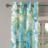 Ambesonne Floral Boho Grommet Curtain, Simple Design Delicate Flower Silhouettes Neutral Colors Exotics Art, Decorative 2-Panel Window Drapes for Bedroom Living Room, 50″ x 108″, Dark Indigo Pale Blue(Dark Teal and Almond Green)