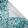 Ambesonne Floral Boho Grommet Curtain, Simple Design Delicate Flower Silhouettes Neutral Colors Exotics Art, Decorative 2-Panel Window Drapes for Bedroom Living Room, 50″ x 108″, Dark Indigo Pale Blue(Seafoam Cadet Blue White)