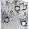 Ambesonne Floral Boho Grommet Curtain, Simple Design Delicate Flower Silhouettes Neutral Colors Exotics Art, Decorative 2-Panel Window Drapes for Bedroom Living Room, 50″ x 108″, Dark Indigo Pale Blue(Pale Maroon and Sea Blue)
