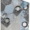 Ambesonne Floral Boho Grommet Curtain, Simple Design Delicate Flower Silhouettes Neutral Colors Exotics Art, Decorative 2-Panel Window Drapes for Bedroom Living Room, 50″ x 108″, Dark Indigo Pale Blue(Pale Azure Blue Taupe)