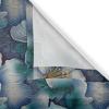 Ambesonne Floral Boho Grommet Curtain, Simple Design Delicate Flower Silhouettes Neutral Colors Exotics Art, Decorative 2-Panel Window Drapes for Bedroom Living Room, 50″ x 108″, Dark Indigo Pale Blue(Ceil Blue Teal Marigold)