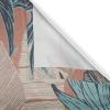Ambesonne Floral Boho Grommet Curtain, Simple Design Delicate Flower Silhouettes Neutral Colors Exotics Art, Decorative 2-Panel Window Drapes for Bedroom Living Room, 50″ x 108″, Dark Indigo Pale Blue(Pale Rust and Blue Grey)