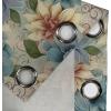 Ambesonne Floral Boho Grommet Curtain, Simple Design Delicate Flower Silhouettes Neutral Colors Exotics Art, Decorative 2-Panel Window Drapes for Bedroom Living Room, 50″ x 108″, Dark Indigo Pale Blue(Pale Teal Cream Pale Ruby)