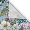 Ambesonne Floral Boho Grommet Curtain, Simple Design Delicate Flower Silhouettes Neutral Colors Exotics Art, Decorative 2-Panel Window Drapes for Bedroom Living Room, 50″ x 108″, Dark Indigo Pale Blue(Cadet Blue Multicolor)