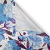Ambesonne Floral Boho Grommet Curtain, Simple Design Delicate Flower Silhouettes Neutral Colors Exotics Art, Decorative 2-Panel Window Drapes for Bedroom Living Room, 50″ x 108″, Dark Indigo Pale Blue(Deep Sky Blue Violet)