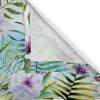 Ambesonne Floral Boho Grommet Curtain, Simple Design Delicate Flower Silhouettes Neutral Colors Exotics Art, Decorative 2-Panel Window Drapes for Bedroom Living Room, 50″ x 108″, Dark Indigo Pale Blue(Pale Purple and Fern Green)