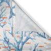 Ambesonne Floral Boho Grommet Curtain, Simple Design Delicate Flower Silhouettes Neutral Colors Exotics Art, Decorative 2-Panel Window Drapes for Bedroom Living Room, 50″ x 108″, Dark Indigo Pale Blue(Dark Turquoise Salmon)