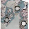 Ambesonne Floral Boho Grommet Curtain, Simple Design Delicate Flower Silhouettes Neutral Colors Exotics Art, Decorative 2-Panel Window Drapes for Bedroom Living Room, 50″ x 108″, Dark Indigo Pale Blue(Cadet Blue Eggshell)