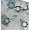 Ambesonne Floral Boho Grommet Curtain, Simple Design Delicate Flower Silhouettes Neutral Colors Exotics Art, Decorative 2-Panel Window Drapes for Bedroom Living Room, 50″ x 108″, Dark Indigo Pale Blue(Cadet Blue and Pale Grey)