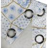 Ambesonne Floral Boho Grommet Curtain, Simple Design Delicate Flower Silhouettes Neutral Colors Exotics Art, Decorative 2-Panel Window Drapes for Bedroom Living Room, 50″ x 108″, Dark Indigo Pale Blue(Pale Camel and Sky Blue)