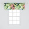 Ambesonne Garden Scene Window Valance, Neutral Traditional Roses and Floral Pattern Boho Romance Print, Curtain Valance for Kitchen Bedroom Decor with Rod Pocket, 54″ X 18″, Cream White Dark Sepia(Pastel Green Lavender)