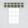 Ambesonne Garden Scene Window Valance, Neutral Traditional Roses and Floral Pattern Boho Romance Print, Curtain Valance for Kitchen Bedroom Decor with Rod Pocket, 54″ X 18″, Cream White Dark Sepia(Peacock Green Taupe)