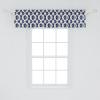 Ambesonne Garden Scene Window Valance, Neutral Traditional Roses and Floral Pattern Boho Romance Print, Curtain Valance for Kitchen Bedroom Decor with Rod Pocket, 54″ X 18″, Cream White Dark Sepia(Soft Blue Indigo Camel)