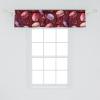 Ambesonne Garden Scene Window Valance, Neutral Traditional Roses and Floral Pattern Boho Romance Print, Curtain Valance for Kitchen Bedroom Decor with Rod Pocket, 54″ X 18″, Cream White Dark Sepia(Ruby Dark Coral Lavender)
