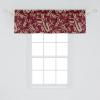 Ambesonne Garden Scene Window Valance, Neutral Traditional Roses and Floral Pattern Boho Romance Print, Curtain Valance for Kitchen Bedroom Decor with Rod Pocket, 54″ X 18″, Cream White Dark Sepia(Pale Mustard Raspberry)