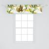 Ambesonne Garden Scene Window Valance, Neutral Traditional Roses and Floral Pattern Boho Romance Print, Curtain Valance for Kitchen Bedroom Decor with Rod Pocket, 54″ X 18″, Cream White Dark Sepia(Green Chocolate)